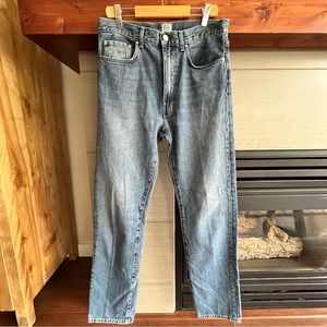 Toteme Straight Leg High Waisted Blue Jeans 30x30